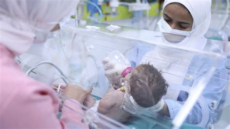 Egypt’s state-run media say babies evacuated from Gaza’s Shifa Hospital have arrived in Egypt